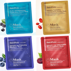 Reinplatz  -Korean Beauty Awarded- Organic Sheet Masks Variety Bundle ( 4 ea)