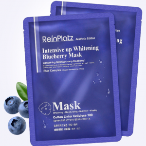 RienPlatz – Intensive Hydrating Blueberry Essence Organic Sheet Mask (10 pcs )